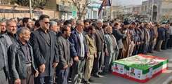 تشییع پیکر دو شهید والامقام «حسن موسیوند» و «مهدی شرکائی» در تویسرکان